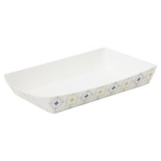 Inp 多用途白色傳統圖案託盤 丹青方形 13 x 9 x 2.5 cm, 1個, 50入