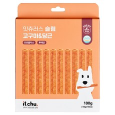 잇츄 강아지 잇츄러스 슬림 덴탈껌 10p, 1개, 100g, 혼합맛(고구마/당근) 1개, 100g, 혼합맛(고구마/당근)