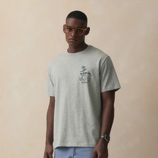 BrooksBrothers 男士 Anchor 圖案短袖 T 恤