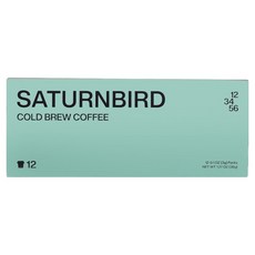 새턴버드 넘버 시리즈 콜드브루 커피 No 1~6 6종 x 2p 세트 Congratulations, 1세트, 3g, 12