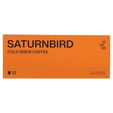 새턴버드 넘버 시리즈 콜드브루 커피 No 1~6 6종 x 2p 세트 Sent with love, 1세트, 3g, 12
