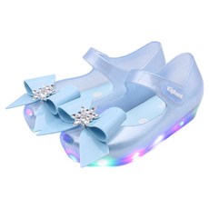 Kiphant 雪花發光LED果凍鞋 T-15