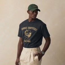 BrooksBrothers 男士字母圖案短袖T恤