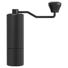 Livingstar 스테인리스 스크럽헤드 분말 두께 조절 가능 수동 커피그라인더, 100ml, 블랙, 1개