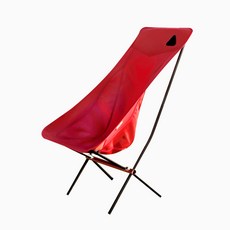 holidaykorea 硬鋁框架露營輕量椅, 紅色, 1個