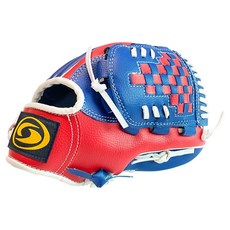 SUNBIRD 全方位棒球手套 右投用 S1401, 藍色 + 紅色, 1個
