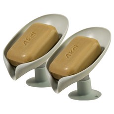 아케이바이 고급형 자동 물빠짐 비누 홀더, 2개