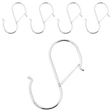 솔브리빙 떨어지지 않는 다용도 S자 고리 후크, 실버, 5개