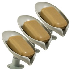 아케이바이 고급형 자동 물빠짐 비누 홀더, 3개