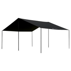 홀리데이코리아 캠핑 300D 렉타 타프 스킨, 블랙