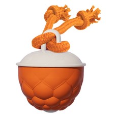 Bayler 寵物智能互動電動球 智能避障耐咬發聲, 橙色, 1個