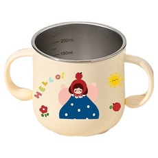 Tiririti 幼兒用不鏽鋼水杯, 女童雙耳杯, 1個, 250ml