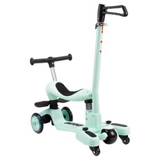 SIMPLITY 아동용 2in1 킥보드 + 부모핸들 세트, 민트(킥보드), 1세트