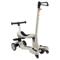 SIMPLITY 아동용 2in1 킥보드 + 부모핸들 세트, 그레이(킥보드), 1세트