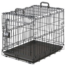 아이리스 접이식 이동 펫 케이지 OKE-600R, 블랙, 1개