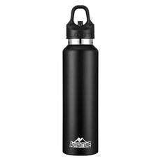GER 泰 1鍵速開316不鏽鋼真空保溫杯, 商務黑, 1個, 880ml