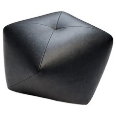 순잠 가정용 거실 낮은 팔각 풋스툴 34 x 34 x 21 cm, 블랙