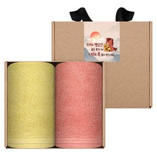 송월타월 2026 병오년 붉은말 신년 핸드타올 30수 컬러고리 2p + 스티커 + 크라프트 세트, 랜덤발송(핸드타올, 크라프트), 1세트