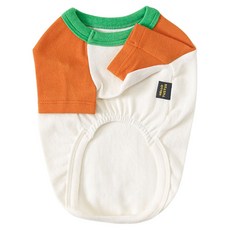 투스투스 강아지 데일리 티셔츠, 오렌지, 1개