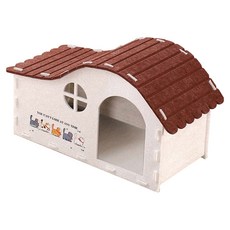 Mega 豪華夢幻貓咪毛氈別墅, 淺米色, 1個