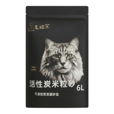 毛祖宗 活性碳米粒沙, 2.4kg, 1包, 天然