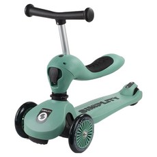 Simplity 兒童用 2in1 滑板車 + 踏板組, 深綠色(滑板車), 1套