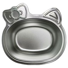 티리티티 304 스테인리스 유아 이유식 볼 깊은형 4.5cm, 고양이, 1개