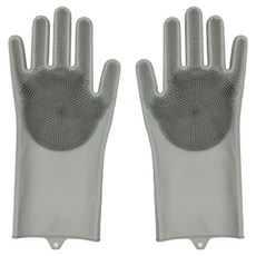 닥터블랭크 소프트 실리콘 죽은털제거 목욕 브러쉬 장갑 양손착용 세트, 그레이, 2세트