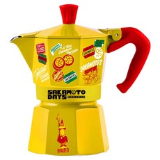 BIALeTTI 拜雷提 Moka Express Sakamoto Days 黃色 3杯份, 1個