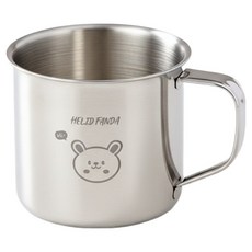 티리티티 유아용 스테인리스 물컵, 03 실버 래빗, 1개, 150ml