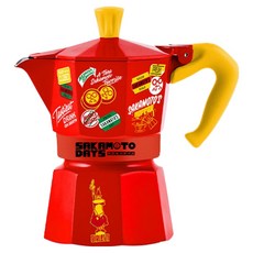 BIALeTTI 拜雷提 Express Sakamoto Days 摩卡3杯, 紅色, 1個