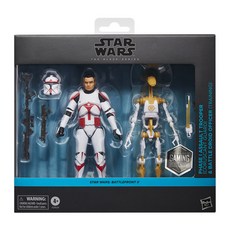 Hasbro 孩之寶 星際大戰電影黑標人物2件組 Battlefront Trooper&Battle Droid 6吋, 混合顏色, 1套