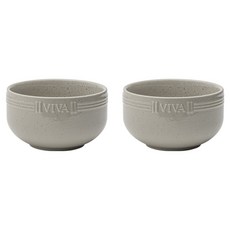 SSUEIM Viva 飯碗, 暖灰色, 2個