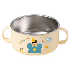 Tirititi 不鏽鋼雙耳副食品碗 500ml, 男孩, 1個