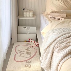 BON DESIGNLAB 字母設計迷你地墊, 我的愛米色