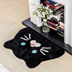 BON DESIGNLAB 貓咪多用途防滑地墊, 黑色