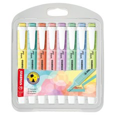 STABILO 思筆樂 Swing Cool 粉彩螢光筆 8色組, 混合色, 1個