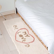 BON DESIGNLAB 字母設計迷你地墊, 我的愛米色, 1個