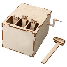 LiveOn 玩具製作木製拼圖 打地鼠遊戲 科學實驗套組, 混合顏色, 1個