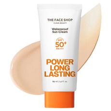 THE FACE SHOP 菲詩小舖 POWER 長效持久防曬霜 SPF50+ PA+++, 80ml, 1個