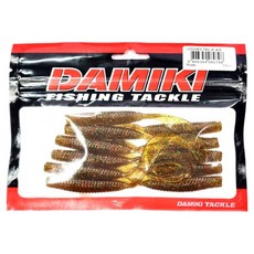 다미끼 리치테일 4인치 광어 다운샷 우럭 배스 웜 12p, 415 모에비, 1개