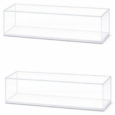 문구담 피규어 보관 투명 아크릴 장식장 07 화이트, 2개