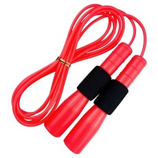 제이에프로프 어린이 스펀지 스피드 줄넘기, 1개, 빨간색