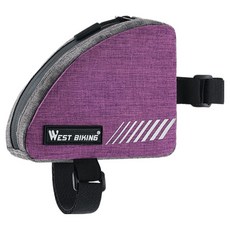웨스트바이킹 초경량 상관 프레임 컴팩트 자전거 가방, 퍼플, 1개