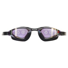 SWANS 스완스 발키리 프리미엄 안티포그 커브 미러렌즈 수경 SR-72M, 퍼플 + 브라운(렌즈), 블랙(스트랩 / 쿠션), 1개
