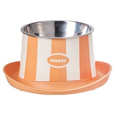PASTEL PET 寵物魔術蓋不鏽鋼食碗 FREE, 1個, 橘色