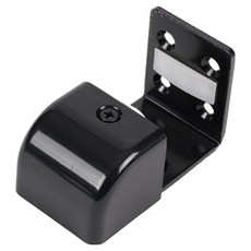 철물대장 자동문 두께 30~45mm 호환 무소음 하부 가이드 블랙, 1개
