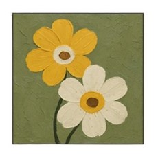 더플로우커머스 플로럴 크림무드 감성 인테리어 벽장식 액자 F, 블랙