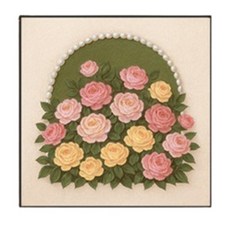 德芙洛商務 花卉奶油風感性居家裝飾壁掛畫框 A, 黑色