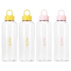 블루바 눈금표시 트라이탄 링캡 밀크 보틀 530ml x 2종 x 2p 세트, 옐로우, 핑크, 1세트